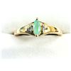 Image 3 : Gold Plated Sterling Silver Natural Emerald Ring, Size 9, W/A $550.00. Emerald is the birthstone for