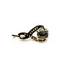 Image 3 : Gold Plated Sterling Silver Natural Blue Sapphire and CZ Pendant, W/A $550.00. Sapphire is the birth