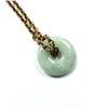 Image 2 : Natural Jadeite Pendant with Brass Chain, Retail $350.00.