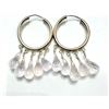 Image 1 : Sterling Silver Natural Rose Quartz Earrings, W/A $850.00.