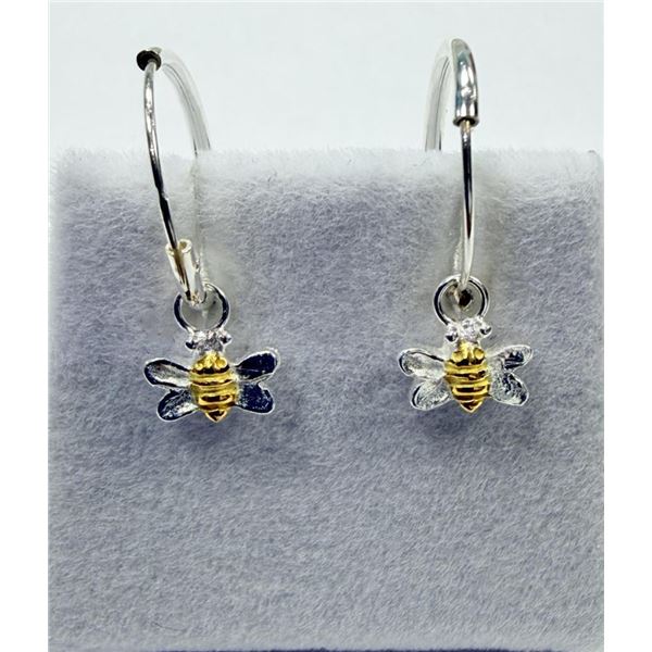 Sterling Silver Hoop Earrings, Retail $150.00.