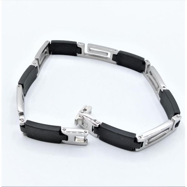 Men's Stainless Steel Bracelet, Retail $80.00.