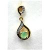 Image 2 : Gold Plated Sterling Silver Natural Emerald Earrings, W/A $400.00. Emerald is the birthstone for May