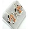Image 3 : Sterling Silver Bamboo-themed Earrings, Retail $80.00.