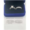 Image 2 : $1,990.00 - 2.00 CT GRA PRINCESS CUT MOISSANITE STONE VVS D COLOR WEDDING RING SET SIZE 6