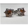 Image 1 : $1,975.00 - 4.00 CT TW GRA CERTIFIED ROUND BRILLIANT CUT MOISSANITE 925 SILVER EARRINGS