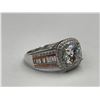 Image 4 : $1,575.00 - 2.00 CT GRA CERTIFIED ROUND BRILLIANT CUT MOISSANITE ROUND HALO IN SHANKS SET IN 925 SIL