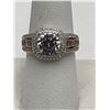 Image 8 : $1,575.00 - 2.00 CT GRA CERTIFIED ROUND BRILLIANT CUT MOISSANITE ROUND HALO IN SHANKS SET IN 925 SIL
