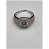 Image 9 : $1,575.00 - 2.00 CT GRA CERTIFIED ROUND BRILLIANT CUT MOISSANITE ROUND HALO IN SHANKS SET IN 925 SIL