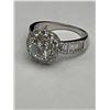 Image 2 : $1,550.00-2.00 CT GRA CERTIFIED ROUND BRILLIANT CUT MOISSANITE 925 SILVER RING SIZE 6.25