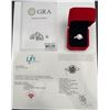 Image 3 : $1,550.00-2.00 CT GRA CERTIFIED ROUND BRILLIANT CUT MOISSANITE 925 SILVER RING SIZE 6.25
