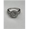 Image 5 : $1,550.00-2.00 CT GRA CERTIFIED ROUND BRILLIANT CUT MOISSANITE 925 SILVER RING SIZE 6.25