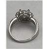 Image 7 : $1,550.00-2.00 CT GRA CERTIFIED ROUND BRILLIANT CUT MOISSANITE 925 SILVER RING SIZE 6.25