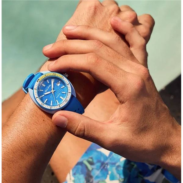 Bulova Men's Snorkel Watch Blue