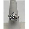 Image 2 : $5,150.00-10.00 CT GRA CERTIFIED ROUND BRILLIANT CUT MOISSANITE 925 SILVER RING SIZE 6.75