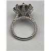 Image 6 : $5,150.00-10.00 CT GRA CERTIFIED ROUND BRILLIANT CUT MOISSANITE 925 SILVER RING SIZE 6.75