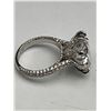 Image 7 : $5,150.00-10.00 CT GRA CERTIFIED ROUND BRILLIANT CUT MOISSANITE 925 SILVER RING SIZE 6.75
