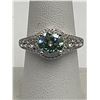 Image 8 : $1,470.00 - 3.00 CT TW GRA CERTIFIED ROUND BRILLIANT CUT MOISSANITE 925 SILVER RING SIZE 7.25