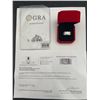 Image 2 : $1,635.00- 2.00 CT GRA CERTIFIED ROUND BRILLIANT CUT MOISSANITE SHANKS SET IN 925 SILVER RING SIZE 7