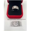 Image 3 : $1,635.00- 2.00 CT GRA CERTIFIED ROUND BRILLIANT CUT MOISSANITE SHANKS SET IN 925 SILVER RING SIZE 7