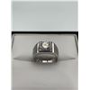 Image 4 : $1,635.00- 2.00 CT GRA CERTIFIED ROUND BRILLIANT CUT MOISSANITE SHANKS SET IN 925 SILVER RING SIZE 7