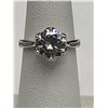 Image 6 : $1,850.00 - 3.00 CT GRA CERTIFIED ROUND BRILLIANT CUT MOISSANITE 925 SILVER RING SIZE 5