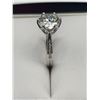 Image 7 : $1,850.00 - 3.00 CT GRA CERTIFIED ROUND BRILLIANT CUT MOISSANITE 925 SILVER RING SIZE 5