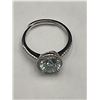Image 6 : $2,100.00 - 2.00 CT GRA CERTIFIED ROUND BRILLIANT CUT MOISSANITE STONE RING ADJUSTABLE SIZE
