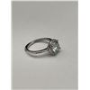 Image 7 : $2,100.00 - 2.00 CT GRA CERTIFIED ROUND BRILLIANT CUT MOISSANITE STONE RING ADJUSTABLE SIZE