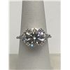 Image 2 : $3,175.00 - 5.00 CT GRA CERTIFIED ROUND BRILLIANT CUT MOISSANITE 925 SILVER RING SIZE 7
