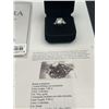 Image 3 : $3,175.00 - 5.00 CT GRA CERTIFIED ROUND BRILLIANT CUT MOISSANITE 925 SILVER RING SIZE 7
