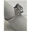 Image 5 : $3,175.00 - 5.00 CT GRA CERTIFIED ROUND BRILLIANT CUT MOISSANITE 925 SILVER RING SIZE 7