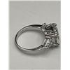 Image 7 : $3,175.00 - 5.00 CT GRA CERTIFIED ROUND BRILLIANT CUT MOISSANITE 925 SILVER RING SIZE 7