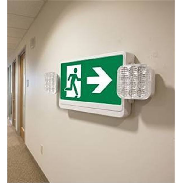 Qlite Combo LED Running Man Exit Sign Right Arrow