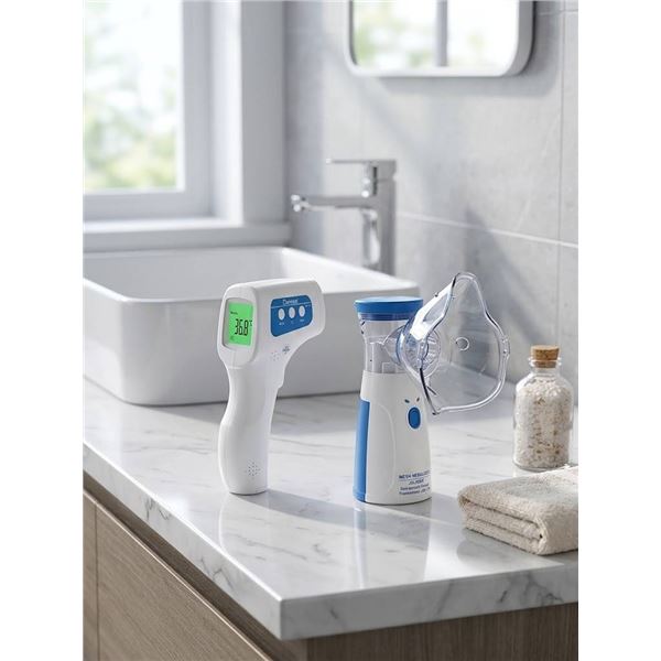 Berrcom Infrared Thermometer and Mesh Nebuliz
