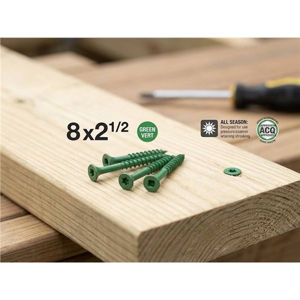 1300 Pcs Precision Hi Performance Deck Screws 8x2-1/2â€