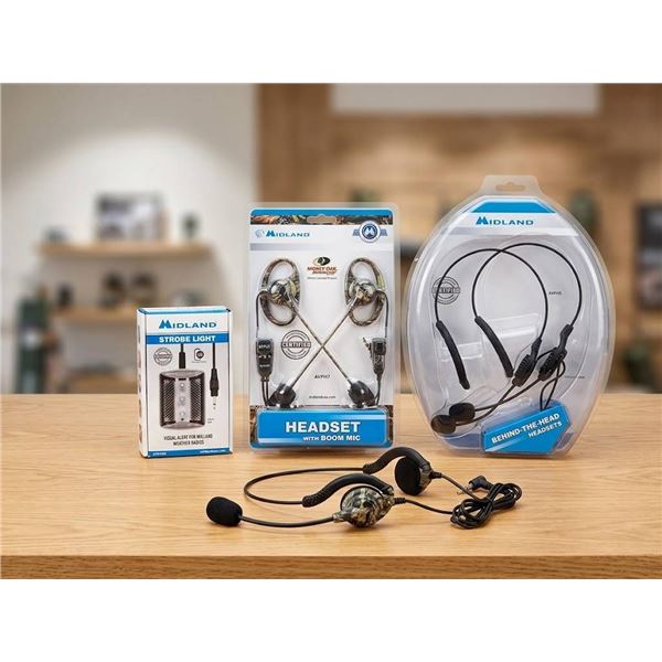 Midland Radio Accessories Lot (3 Items)