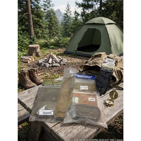 Tactical Gear Lot: Mesh, Sling, Pouches