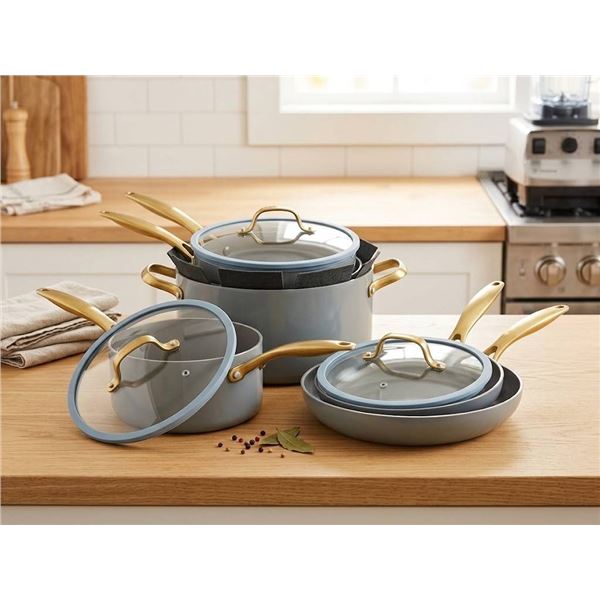 GreenPan Cookware Set with Lids
