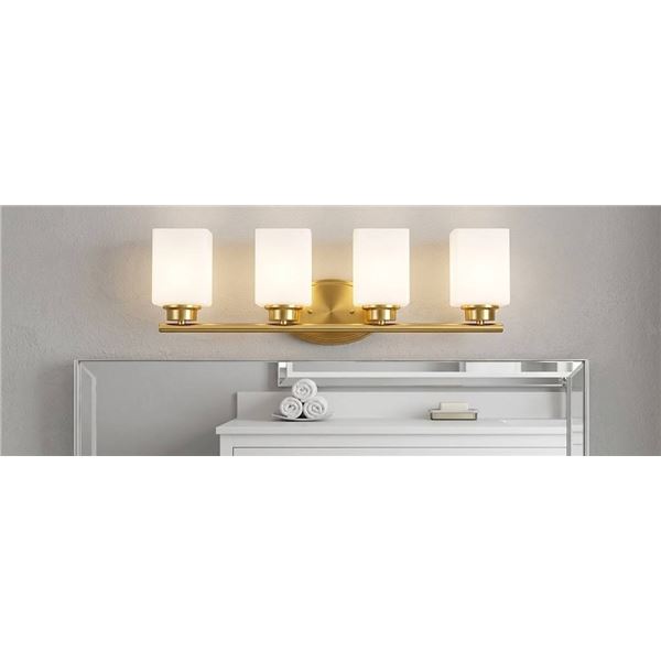 Bath Light Fixtures Set, Gold Finish