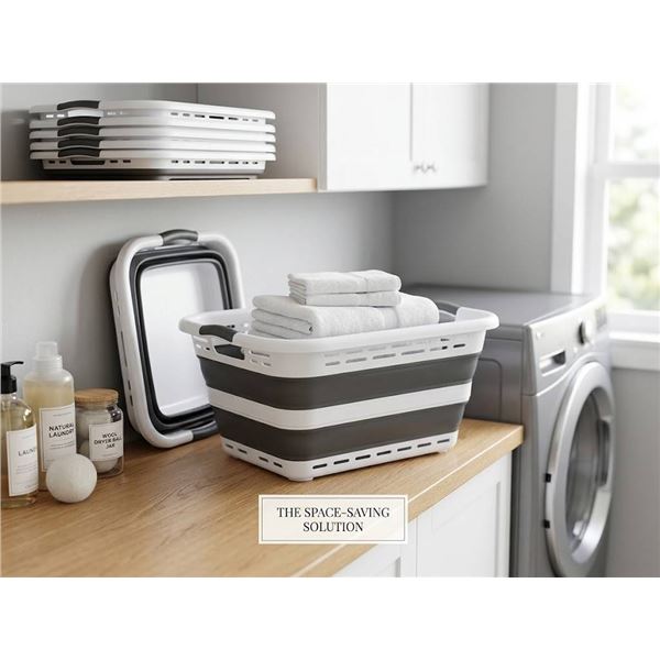 Collapsible Plastic Laundry Basket