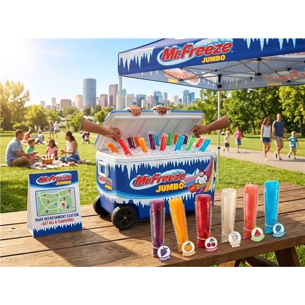 Mr. Freeze Jumbo Freezies 70 Pack x 150ml