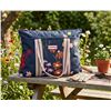 Image 1 : Hunter Floral Tote with Striped Handles