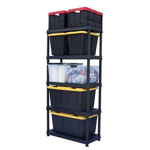 RAMTUFF 5-Level Resin Shelving System **Bins Not Included**