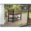 Image 3 : Keter Urban Bloomer 12.7 Gallon Resin Plastic Wood Look Elevated Raised Patio Garden Flower Planter 