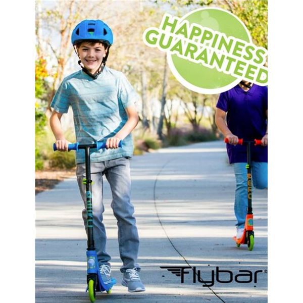 Flybar Aero Scooter With Light Up Wheels Blue Streak