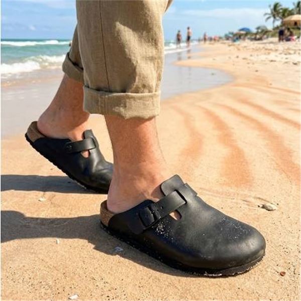 Birkenstock Boston Black Clogs Size 43