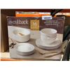 Image 2 : Over & Back 16-Piece Stoneware Dinnerware Set