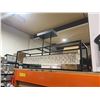 Image 2 : Rectangular Crystal and Metal Ceiling Light 35x9.5x18"