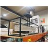 Image 3 : Rectangular Crystal and Metal Ceiling Light 35x9.5x18"